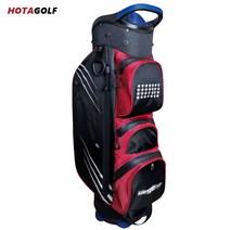 새로운 경량 나일론 방수 골프 가방 빛 2.3KG 표준 공 골프 가방 14-15 홀 독립 버클, 레드