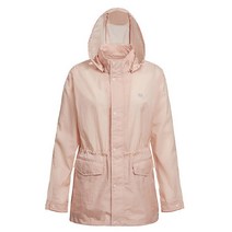 코오롱스포츠 여성 중기장 경량 자켓 바이올렛 블루 라이트 살몬 나일론 허리 스트링 후드 탈부착 TVJJM20352LSL