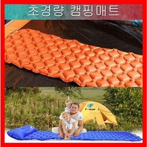 [씨제이마켓] 차량용 초경량 캠핑매트 (+에어펌프 추가옵션) (차박매트/카박매트/차량용매트/텐트용매트/에어매트), 미드나잇그린/본품+발펌프