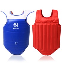 몸통보호대 태권도 격투기 무에타이 가슴 보호대 산타 가슴보호대 성인 태권도 복싱훈 E호구 남녀 격X 이종격투기 갑옷입니다., 13 태권도3호-（키150-160cm）