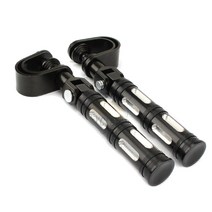 발통마켓 오토바이 풋페그 스텝 발판 페달 폴딩형 사이드 스탠드 할리 아메리칸, 슬림타공풋페그(실버)