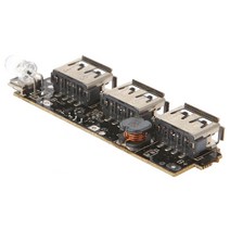 호환 악세서리 5V 2.1A 3 USB 보조베터리 배터리 충전기 모듈 회로 보드 스텝 업 부스트 DIY, 한개옵션0