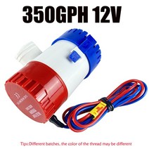 미니양수기 저소음 전기 빌지 보트 잠수정 해양 워터 펌프 12 24V, 1.350GPH 12V