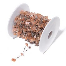 WhiteBlue 불규칙한 자연석 체인 쿼츠 자수정 스톤 비즈 체인 쥬얼리 제작 DIY 팔찌 목걸이 액세서리 선물