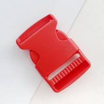 헤세드 [11컬러] 내경32mm 컬러 가방버클 플라스틱버클 하네스 버클 가방부자재 (4개), 레드, 4개