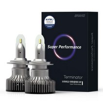 합법인증 브라비오 터미네이터 SP H7타입 LED 헤드라이트 전조등 전구 (최고밝기 2년 A/S), 카니발 R 10년~14년, 기아차종