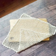 내추럴 손뜨개 레이스 코스터 코바늘 뜨개 테이블 협탁 매트 사각 깔개 덮개 큰사이즈, 1. 아이보리
