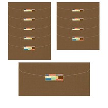 고급 답례 감사 용돈 현금 부모님 돈 봉투 명절 봉투 12p, 모시종이 가로형 밤색 10P