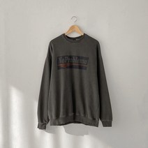 남녀공용 루즈핏 박스 맨투맨