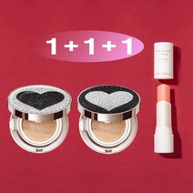 1+1+1 [쿠션15g+쿠션15g+멀티밤10g] 트윙클라 주름케어 기미케어 광채 멀티밤 + 스타일71 60%세럼 미스트 주얼리 쿠션 21호 23호 [건성 피부 추천 쿠션], 1개, 실버하트23호+블랙하트23호(건성)+멀티밤