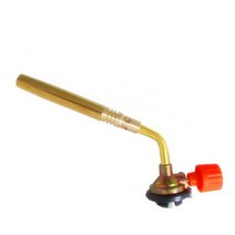 용접토치 부탄 버너 용접 가스 토치 불꽃 총 화염 방사기 조절 가능한 휴대용 캠핑 바베큐 납땜 인두, 황금