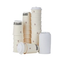 삼풍종합물산 이중단열 테이크아웃 종이컵 + 리드, 80개입, 1박스