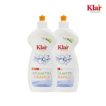브랜드없음 클라 친환경 비건 주방세제 유기농 오렌지향 500ml 2개, 단품없음
