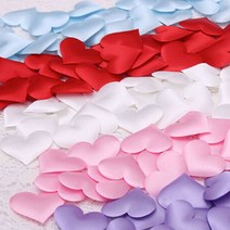 웨딩포 쁘띠 하트 패브릭 콘페티 Fabric Heart Confetti, 스카이블루