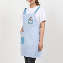 미미캐츠 JNJ 로즈포인트 방수앞치마 주방앞치마 위생복 조리복, FREE, 민트