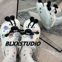 양 봉제 인형 큰 지비츠 세트 동물 캐릭터 크록스 장식