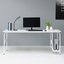 누마 감마 1인용 2인용 컴퓨터 책상, 화이트