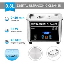 안경 귀금속 초음파 세척기 청소기 목욕 타이머 쥬얼리 브러시 네일 향상 구 치과 면 기 부품, 우리를, sus-008-35w