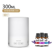가습기 가정용 아이디어 리프 USB 공기정화 휴대 미니공기청정기, T10-기둥모양 난방등 300ml5병 오일, 기본