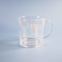 리빙서플라이 크리스탈 머그컵 화이트 물컵 양치컵, 단품, 단품
