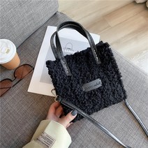크로스백 라탄 원단 복주머니 니트 배색 털실 코바늘 집순이 집콕 손뜨개 가방 만들기