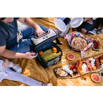 Igloo 16캔 듀얼 컴파트먼트 단열 그리퍼 런치 백 차콜 블랙 정품보장, Cooler, Iron Gray