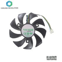 사파이어 RX560 2G D5 그래픽 카드 냉각용 85MM GA91S2M DC12V 0.25A -PFTA 4 핀 팬, 한개옵션0