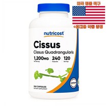 Nutricost 시서스 1200mg 240정 베지캡슐 뉴트리코스트 Cissus 미국 직구 사은품 추가증정