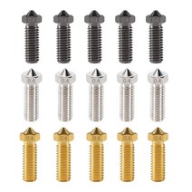 FLSUN-슈퍼 레이서 SR 압출기 노즐 0.4mm 나사 황동/스테인레스/경화 강철 고온 15 개/묶음