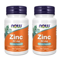 나우푸드 아연 50mg 타블렛, 100개입, 2개