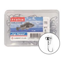 지그헤드 장축 큰통 1/8oz 75개입 채비 양태 폴치 광어 농어 볼락 꺽지