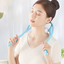 골프공마사지 목 운동 기구 마사지 뒷목 어깨마사지기, 핑크