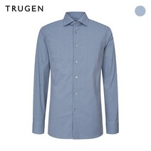 (트루젠) 코튼혼방 체크 와이드카라 드레스셔츠 (TG9F9-MRD520)