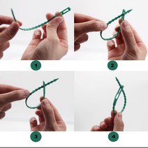 플라스틱 식물 타이 재사용 가능한 패스너 온실 재배 키트 정원 나무 토마토 덩굴 등반 다기능 클립 200, 03 22cm_03 50pcs