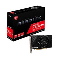 MSI 게이밍 라데온RX 6400 64 비트 B GDDR6 그래픽 카드 RX AERO ITX