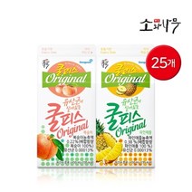 동원에프앤비 동원 소와나무 유산균이 살아있는 쿨피스 파인애플 / 복숭아 450ml 25개, 쿨피스 복숭아 450ml 25개