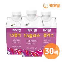 케어웰 1.5플러스 (200ml x 30팩) 환자식 균형영양식 식사대용, 30팩, 200ml