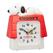 리듬 스누피 탁상시계 알람시계 Rhythm SNOOPY 4SE551MS03 Character Alarm Clock