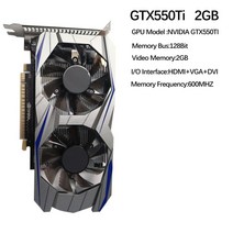 [해외] gtx650ti 24g 1050ti 750 550ti 950 128bit gddr5 nvidia 저잡음 데스크탑 컴퓨터 그래픽 카드 pci-express 2.0 카드, 협력사, 1-gtx550ti 2GB