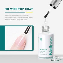 집진기 인조 손톱 울트라 매트 아크릴 소프트 젤 접착제 포함 모든 익스프레스 매니큐어용, 1개, No Wipe Top Coat