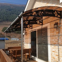 캐노픽스 1870x8900 테라스 파고라 주차장 무인택배함 렉산 자재 비가림 차양 설치, 브라운, 그레이, 은백색(기본색상)