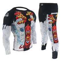 주짓수래쉬가드 도복 mma 압축 셔츠 pantalones 무에타이 주짓수 bjj rashguard mma 티셔츠 바지 세트 래쉬 가드 gi 권투 유니폼 의류