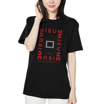 아이엠스톡 110~3XL 방패연 한글 반팔티 남녀공용 블랙