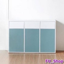 ForU495 다용도 수납장 휴지통 정리장 틈새수납장 주방수납장 수납가구 쓰레기통, 파우더블루