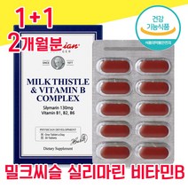 미국 식약청 인정 식약처 인증 밀크씨슬 밀크시슬 밀크시술 미크시슬 실리마린 비타민B 엽산 캡슐 간 건강 좋은 음식 남성 여성 남자 여자 40대 50대 60대 ALT 수치 피로회복, 1+1 2개월분 - 다니마켓