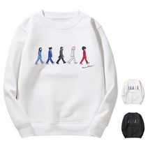 문컬렉션 긴팔 티 남여공용 빅사이즈 유니크 프린팅 기본핏 티셔츠 특양 맨투맨 워킹맨 남성 여성