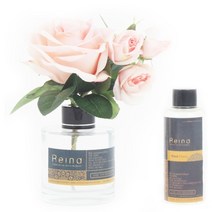 아도라하우스 레이나퍼퓸 핑크장미 플라워디퓨저 150ml2개, 투명화분병 유칼립투스
