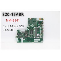 오리지널 레노버 Ideapad 320-15ABR 노트북 마더 보드 NM-B341 CPU UMA 4G FRU 5B20P11116 용 메인 A12-972, 한개옵션0