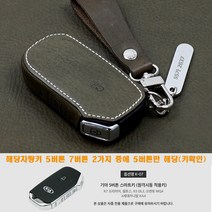 이지스오토랩 키케이스 키홀더 기아 K5 DL3 니로 쏘렌토 MQ4 스포티지 NQ5 EV6 더뉴 셀토스 K8 하이브리드 스마트키케이스, 리츠S K-07 5버튼(올리브)