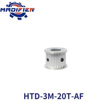 타이밍 벨트 풀리 af 유형 20 톱니 3m 타이밍 풀리 보어 4566.3578101112mm 선형 풀리에 사용되는 6101520mm 너비 벨트 용 호환용, 보어 11mm, 폭 15mm